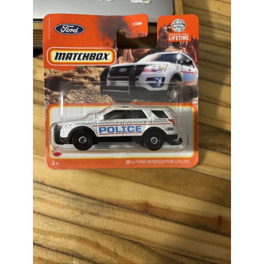 Matchbox 2016 Ford Interceptor Utility Police White 2024 SEALED! New